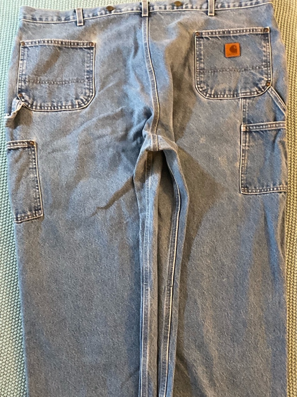 Vintage Carhartt-Double Front Denim Logger Jeans- B73-DST Dark Stone- (46x30) - Picture 2 of 16